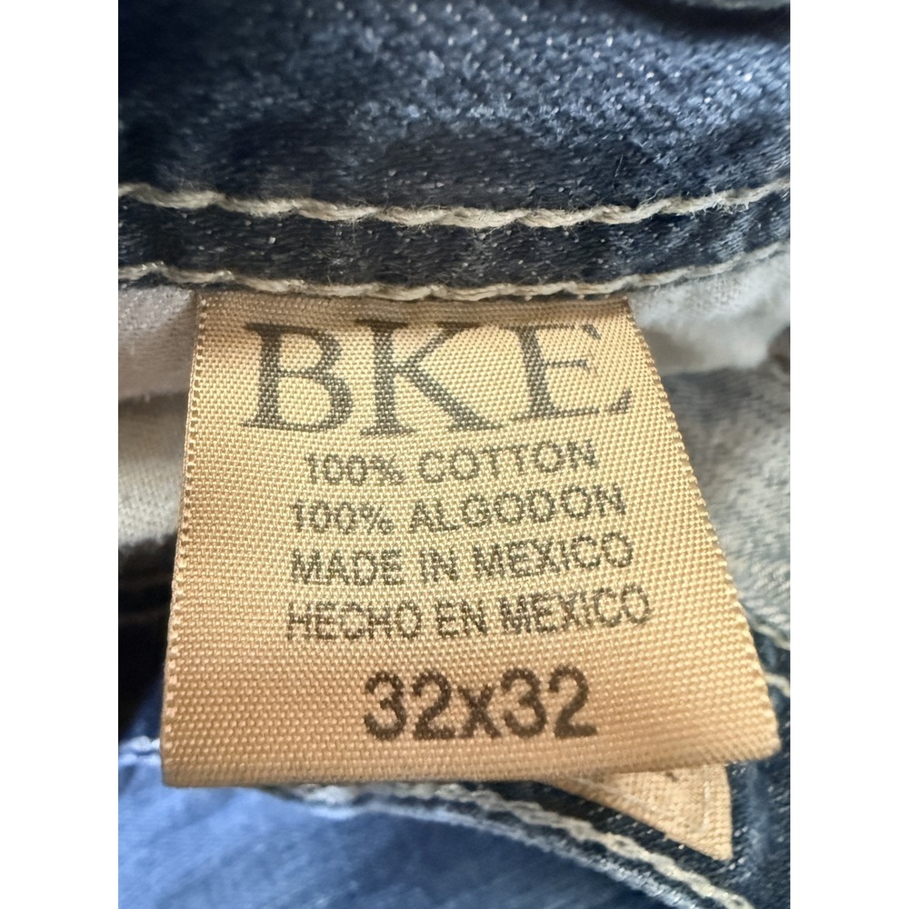 BKE TYLER - BUCKLE - Men's Distressed Bootcut Denim Blue Jean- Size 32x30‎ - Picture 9 of 9